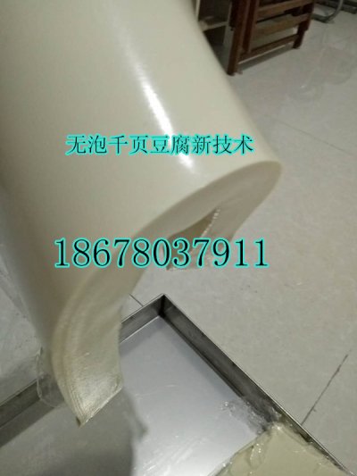 千页豆腐块片丝生产设备，千页豆腐脆度韧性好